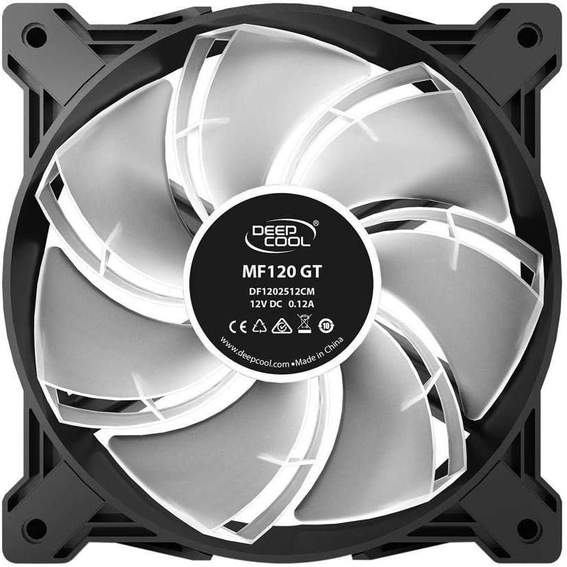 Onе-Dау Sаlе: Uр tо 80% оƒƒ DEEPCOOL MF120 GT A-RGB 120mm 3 in 1 case Fan X-Frame, 5V 3-Pin Motherboard Connector, Included 4-pin PWM Fan hub, 6-Port RGB hub and line Controller, 3 Fan Pack