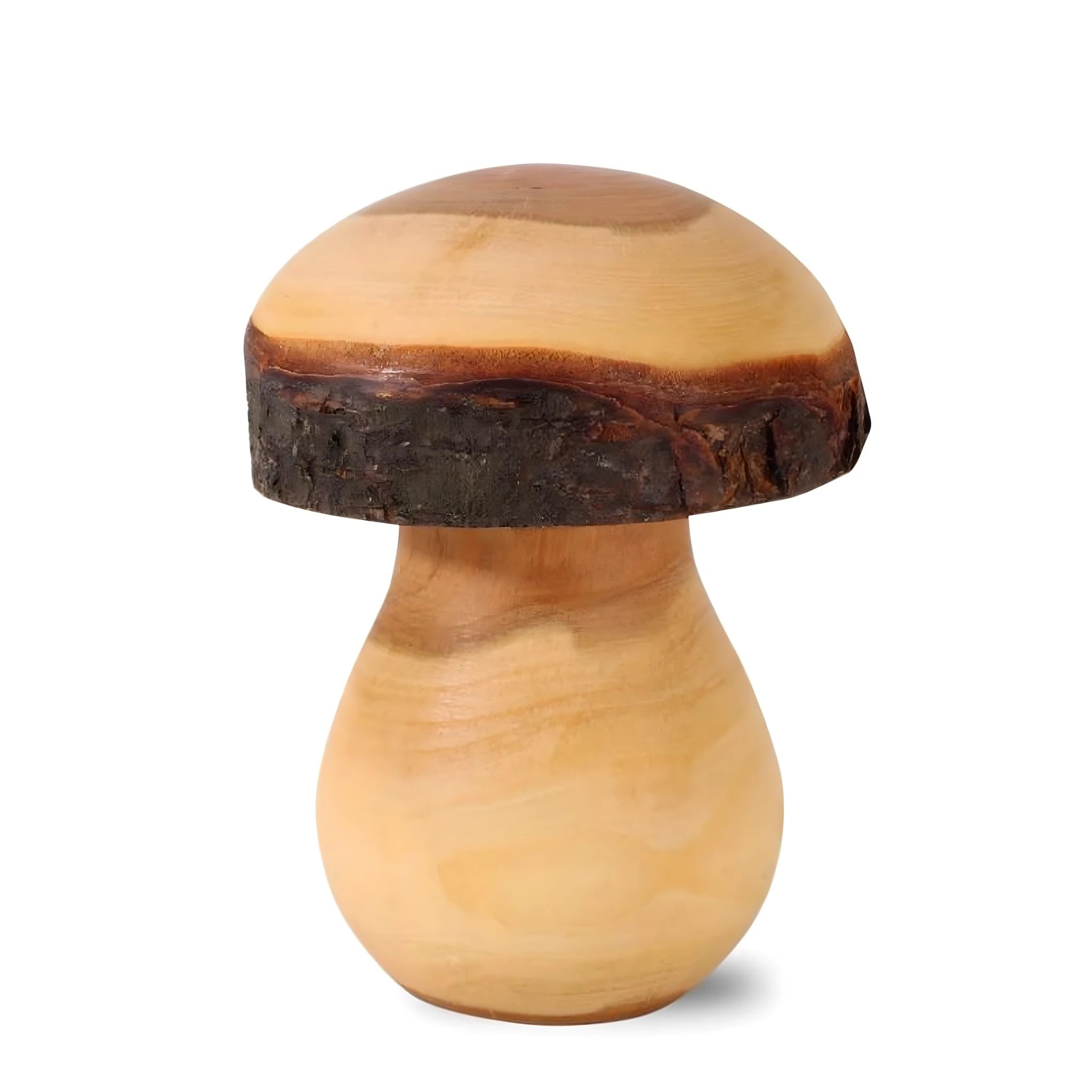 Dolfi Wooden Mushroom 5.5 cm 5.5 cm | Natural Wood in Val Gardena | Nativity Figure