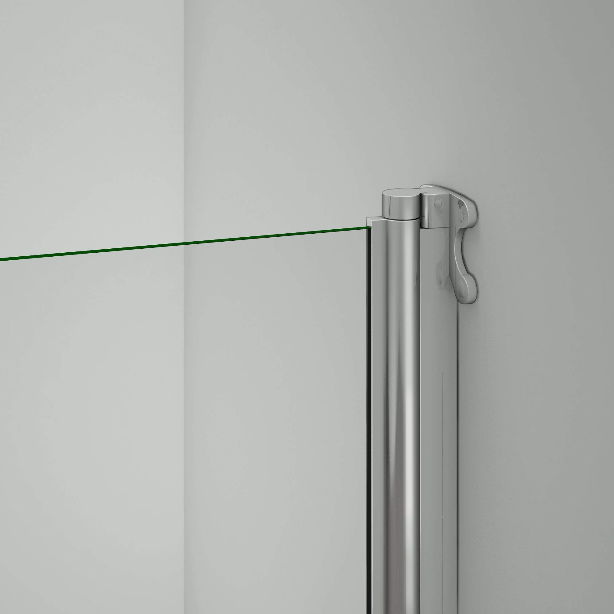 Sopravasca Parete Per Vasca Girevole 180 Gradi vetro 5mm 70x130cm | Cromo Lucido Telaio, Trasparente Vetro Temperato