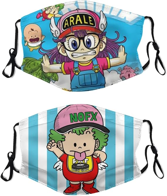 Amazon Dr スランプアラレちゃん アラレ 布マスク 洗える スポーツマスク 2枚セット 繰り返し 洗える こども用 大人用 秋冬用 息苦しくない 耳紐 調節可能 男女兼用 ランニング 運動用 ガジラ 千兵衛 木緑あかね オボッチャマン ターボ ニコチャン大王 みどり