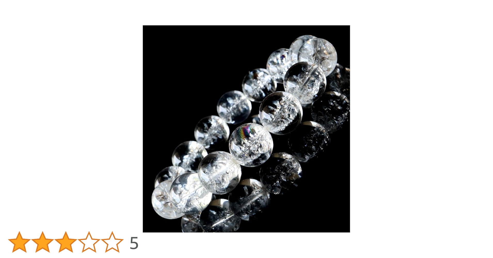 ⬛︎ヒマラヤ産 アイリスクォーツ 虹入り水晶 天然石 ブレスレット 約16ミリ Amazon | [GOLD STONE] アイリスクォーツ 人工クラック 虹入り
