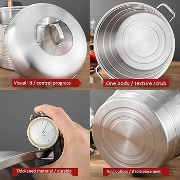 ステンレス　蒸し器　業務用　大サイズ 蒸し器 ステンレス サイズ調整 大型 ステンレス蒸し器 鍋 料理