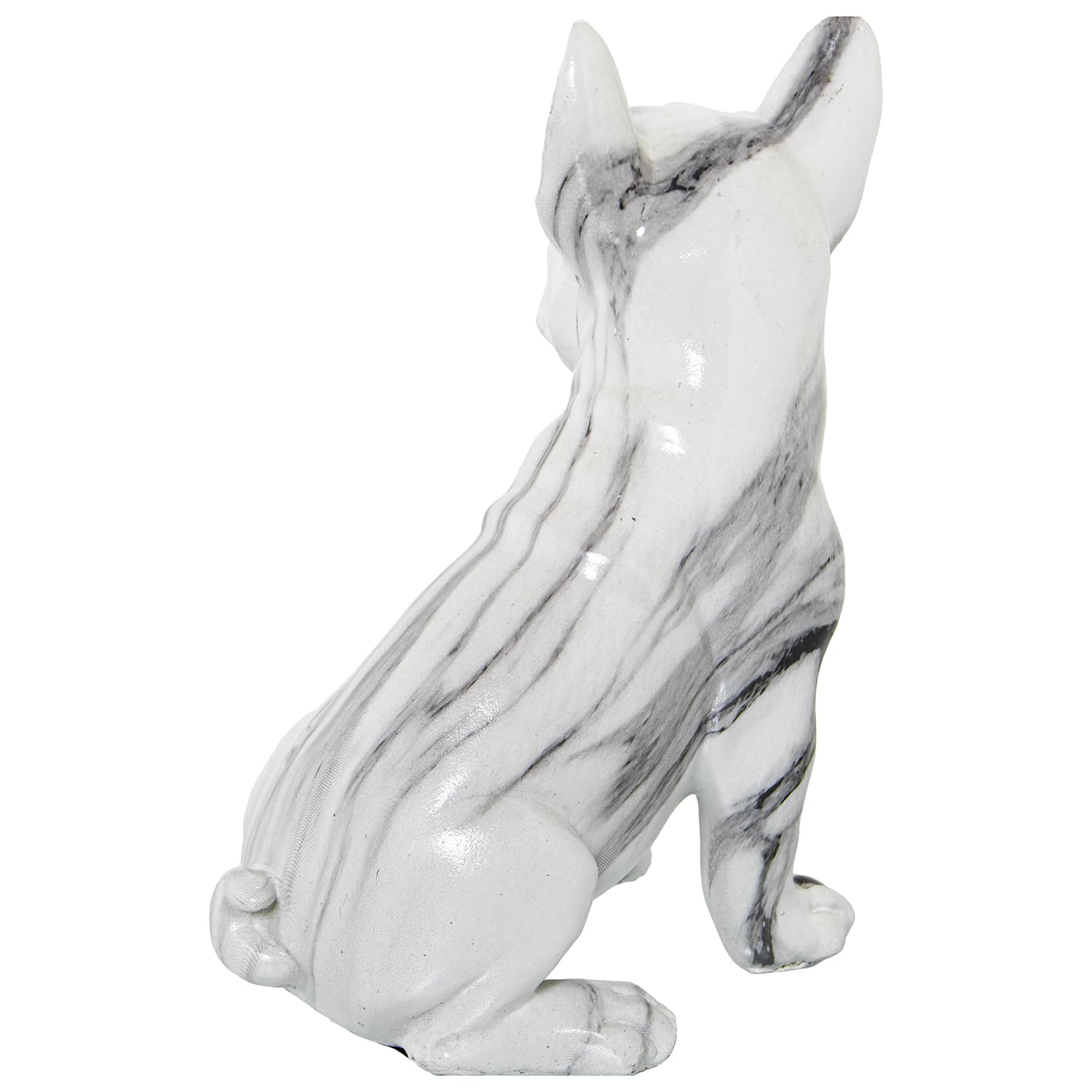 AlexandreHouse Perro Acabado Marmol Resin Figure, 16 x 12 x 21 cm, Multicolour - Image 3