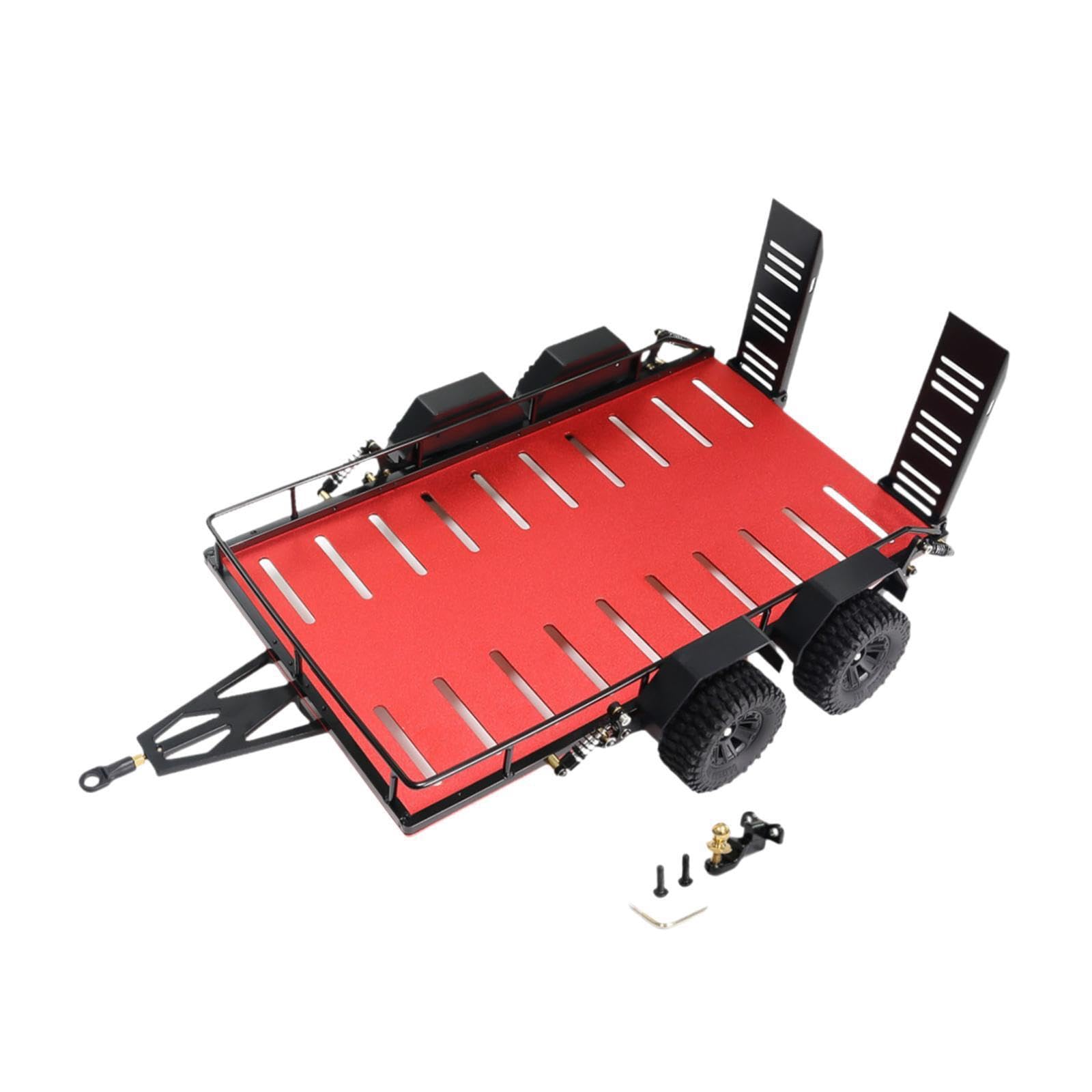 Rimorchio per auto RC con set di pneumatici, parti di ricambio | modelli di auto cingolate RC fai da te, utilizzabili a lungo termine