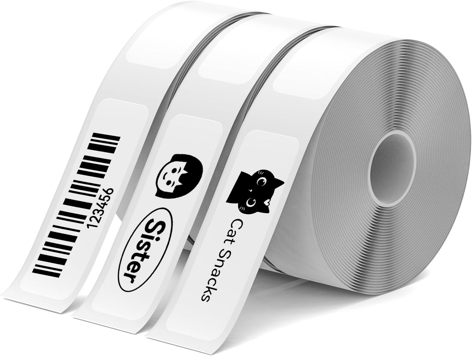 SIRRBTER Label Maker Tape, Waterproof DIY SelfAdhesive Labels, 12x40mm
