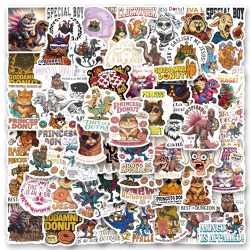 Image of 106 PCS Dungeon Crawler Carl Stickers Pack, for Water Bottle, Laptop, Phone, Scrapbook, Hard Hat, Bumper, Party Decoration Stickers, Art & Crafts