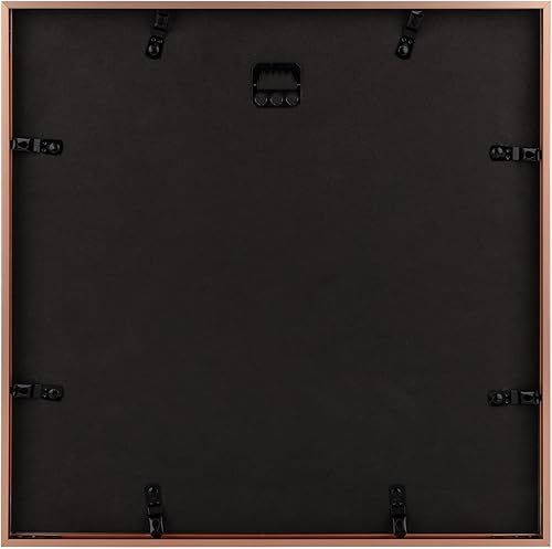 Vista 344 de Golden State Art - Marco de fotos de aluminio satinado clásico de 8 x 10 con alfombrilla de color marfil para fotos de 5 x 7 y cristal real, Dorado