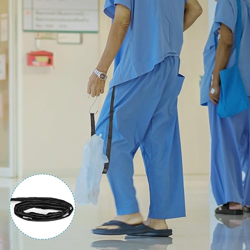 Miniatura 5 de 3 piezas de cubierta de tubo de catéter de satén, bolsas de catéter Foley, cubierta de tubo para ocultar y proteger la bolsa de drenaje de orina,