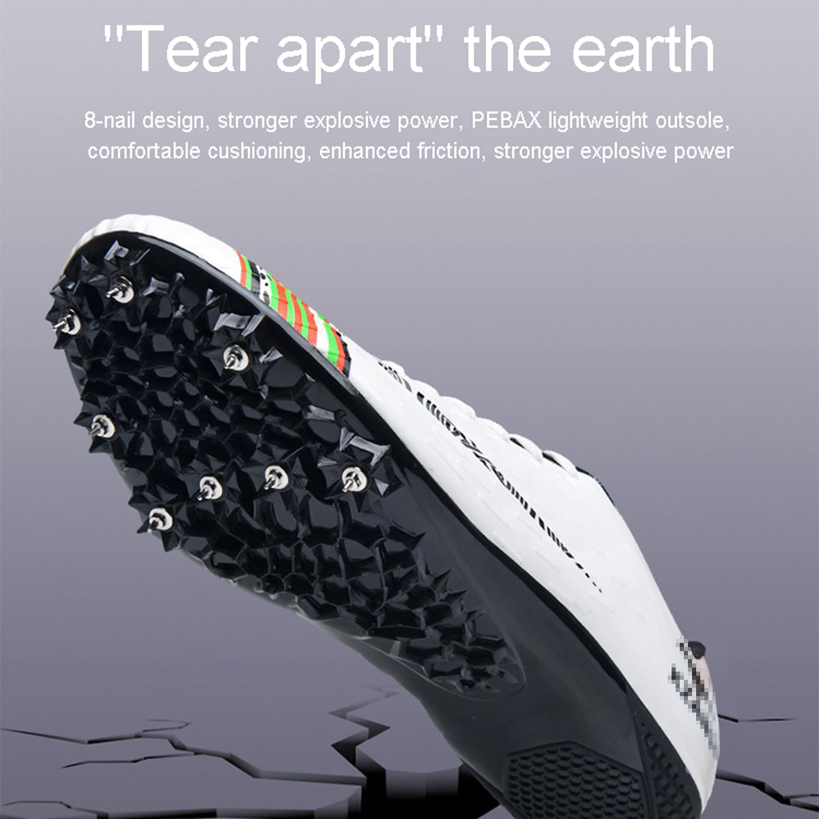 Zapatos Deportivos Profesionales Ligeros y Transpirables,Zapatos Profesionales con Clavos para Correr,Zapatos con Clavos para Atletismo,Zapatillas de Deporte con Clavos para Adolescentes