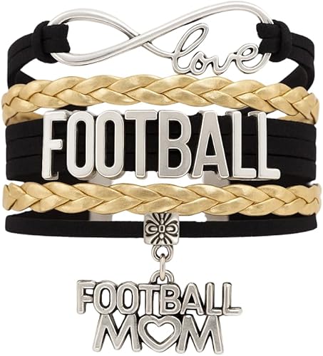 Miniatura 5 de Sportybella Pulsera de fútbol para mamá, pulsera de fútbol para mamá, pulsera de fútbol para madres de fútbol americano