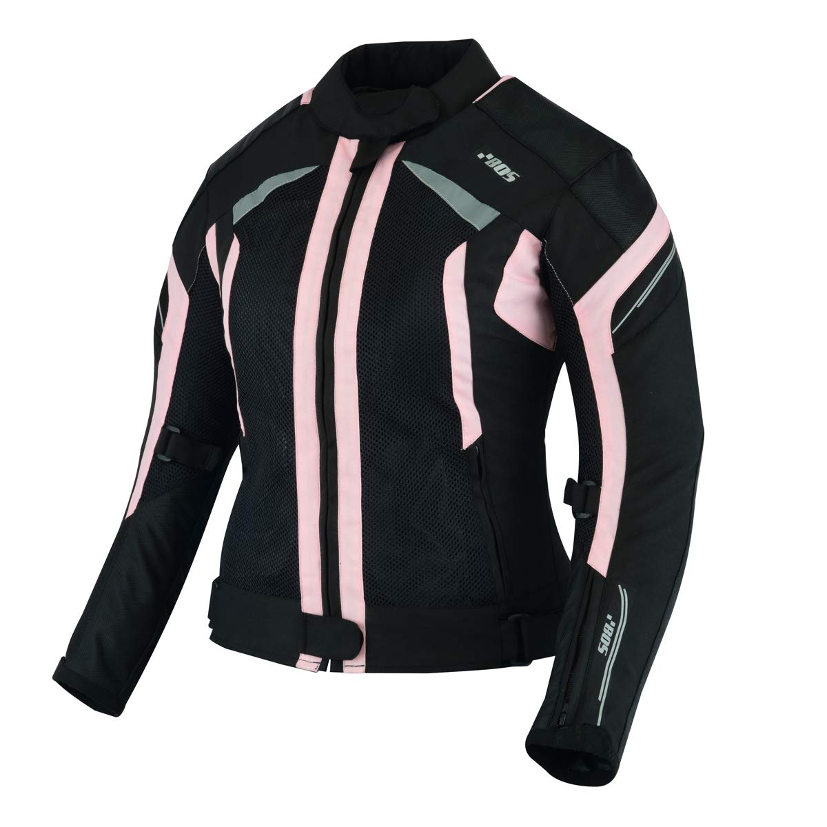 DAMEN MOTORRADKOMBI JACKE + HOSE + HANDSCHUHEN - BIKE MOTORRAD ROCKER TOURING in verschiedenen farben (M, Schwarz Rose)