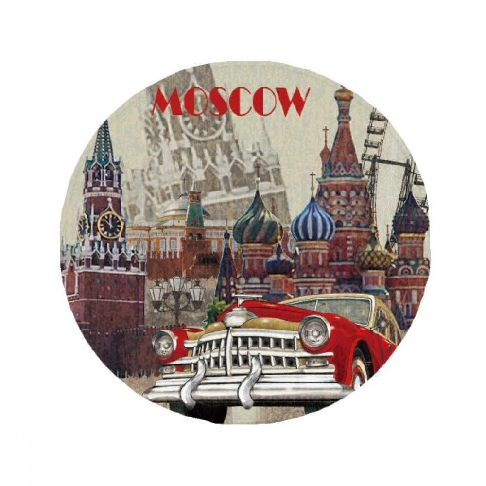 Tapis rond antidérapant moscou lavable pour cuisine