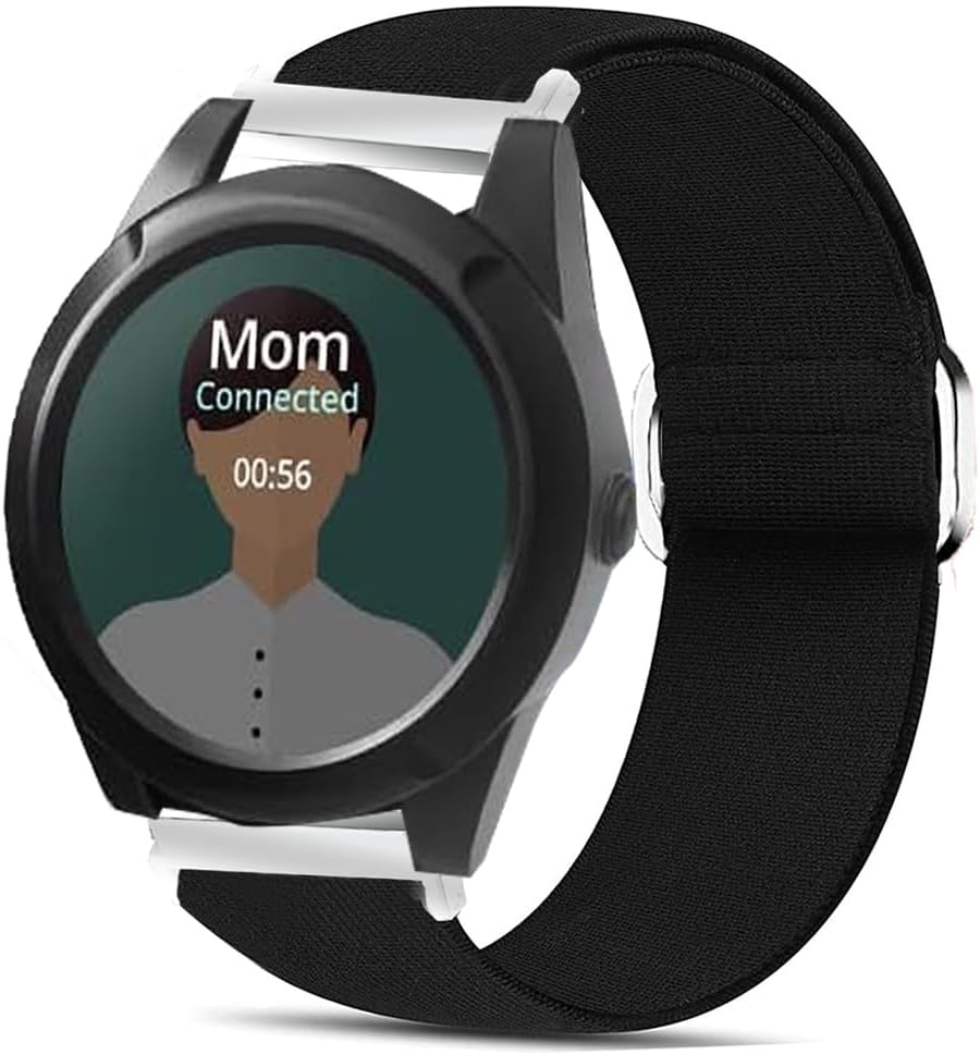 Lamshaw Compatible for AngelSense Watch Bands, Quick Release Stretch Elastics Nylon Adjustable Replacement Strap Accessories Compatible for AngelSense Assistive Technology Watch