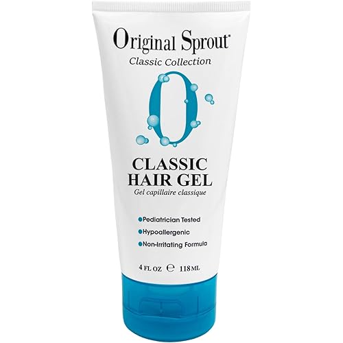Original Sprout Classic Hair Gel for All Hair Types, Medium Hold, 4 oz. Bottle