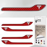 Vista 20 de IPG Compatible para Modelo 3 / Modelo Y Kit de calcomanías para manija de puerta (Set de 4) con logo de Tesla Personaliza tu Tesla (Bronce)