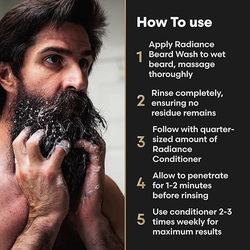 Miniatura 2 de The Beard Struggle - Paquete de lavado y acondicionador para barba Radiance - Colección Silver - Paquete de 2, Alfheim's Forests - Nutrie, limpia,