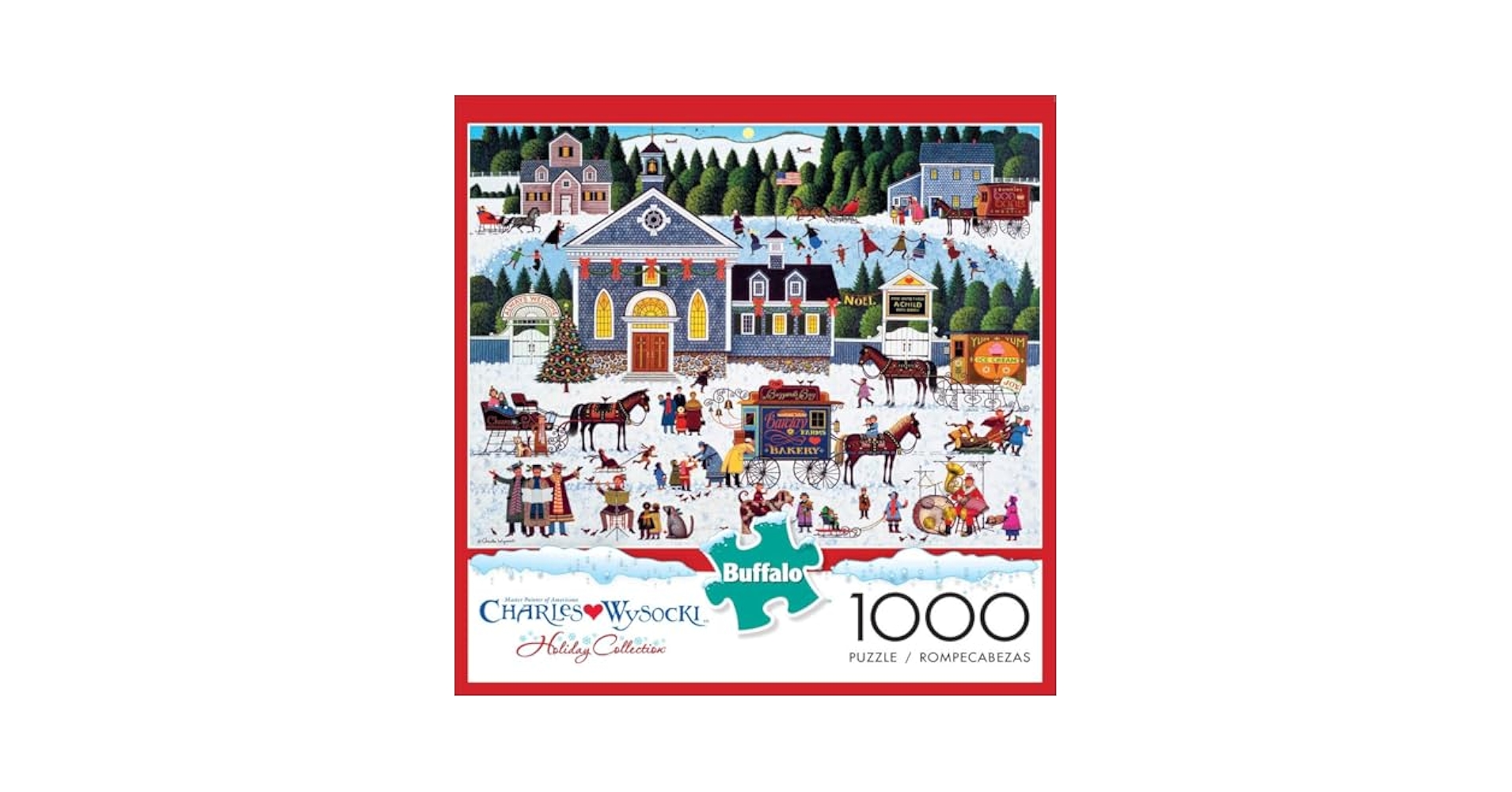 チャールズワイソッキー Charles Wysocki クリスマス Amazon.com: Buffalo Games - Charles Wysocki - A Christmas