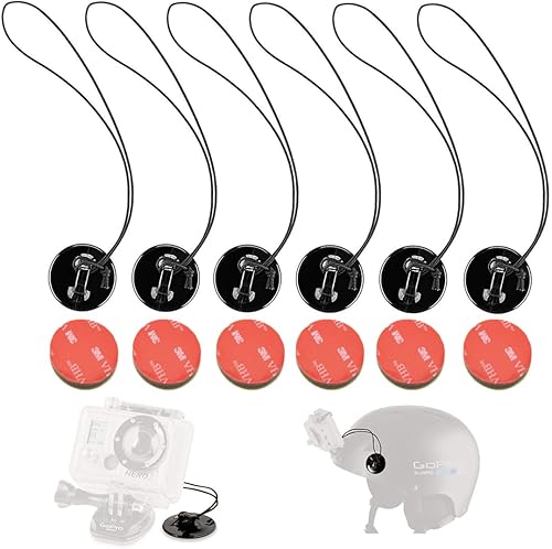 Correa de seguridad para cámara de acción, compatible con GoPro Hero 12, 11, 10, Insta360 X4 X3, DJI OSMO, SJCAM, AKASO - Soportes para casco de