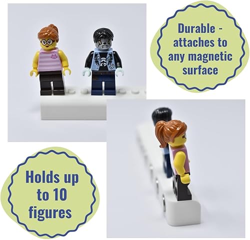 Miniatura 8 de Imán coleccionable para nevera compatible con minifiguras Lego  Muestra figuras en refrigerador o superficies metálicas  Fabricado en Estados Unidos