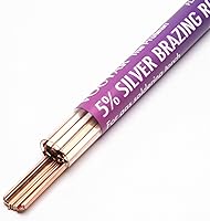 Vista 8 de 40 Varillas de Soldadura de Cobre BCuP-2 (5/64" x 9.8") 2mm de Fósforo Redondas Autoflujo para Soldadura de Latón Varillas de Soldadura para TIG
