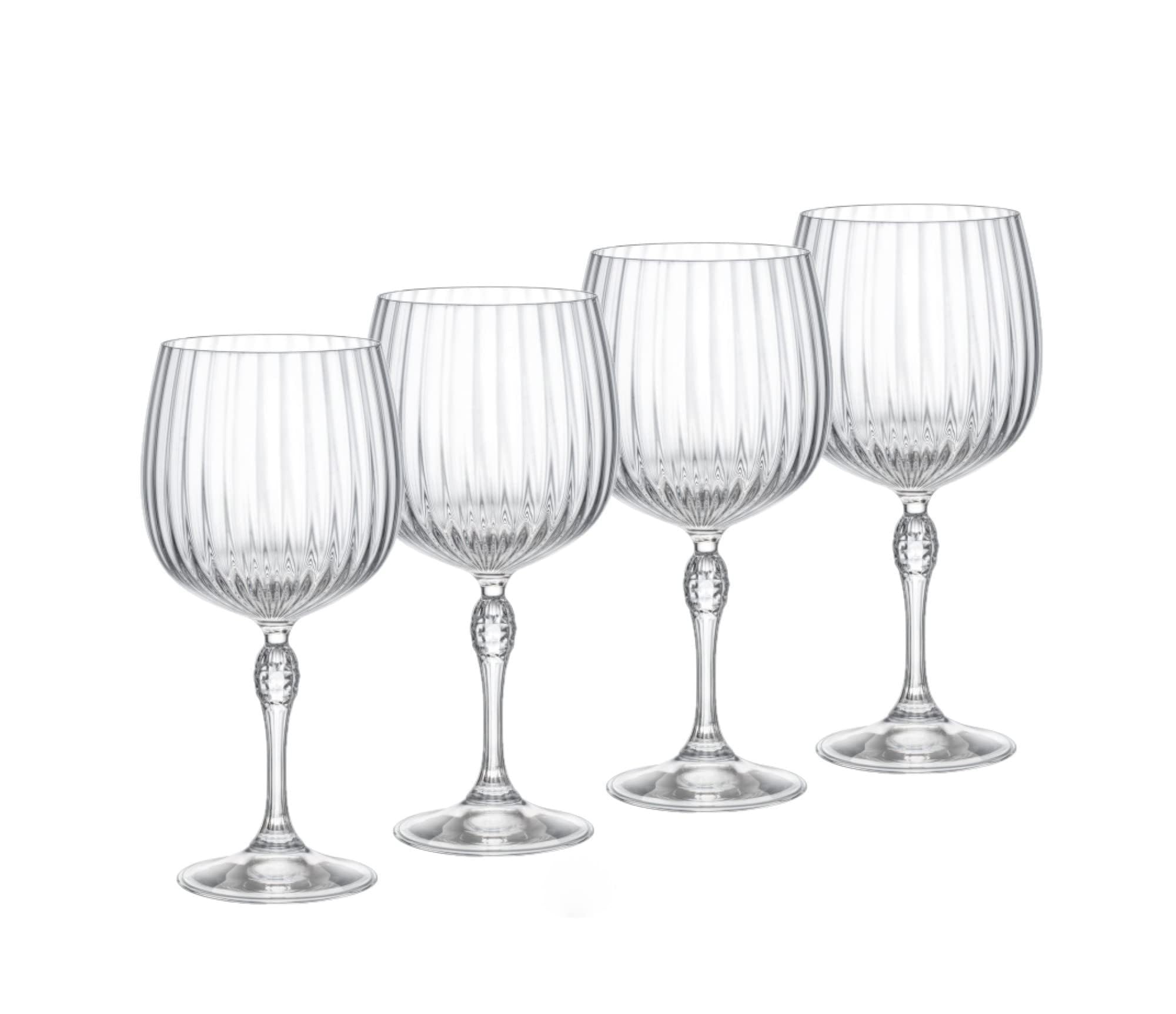 Bormioli Rocco America '20s 25.25 oz. Gin Tonic Glasses, Clear, Set of 4