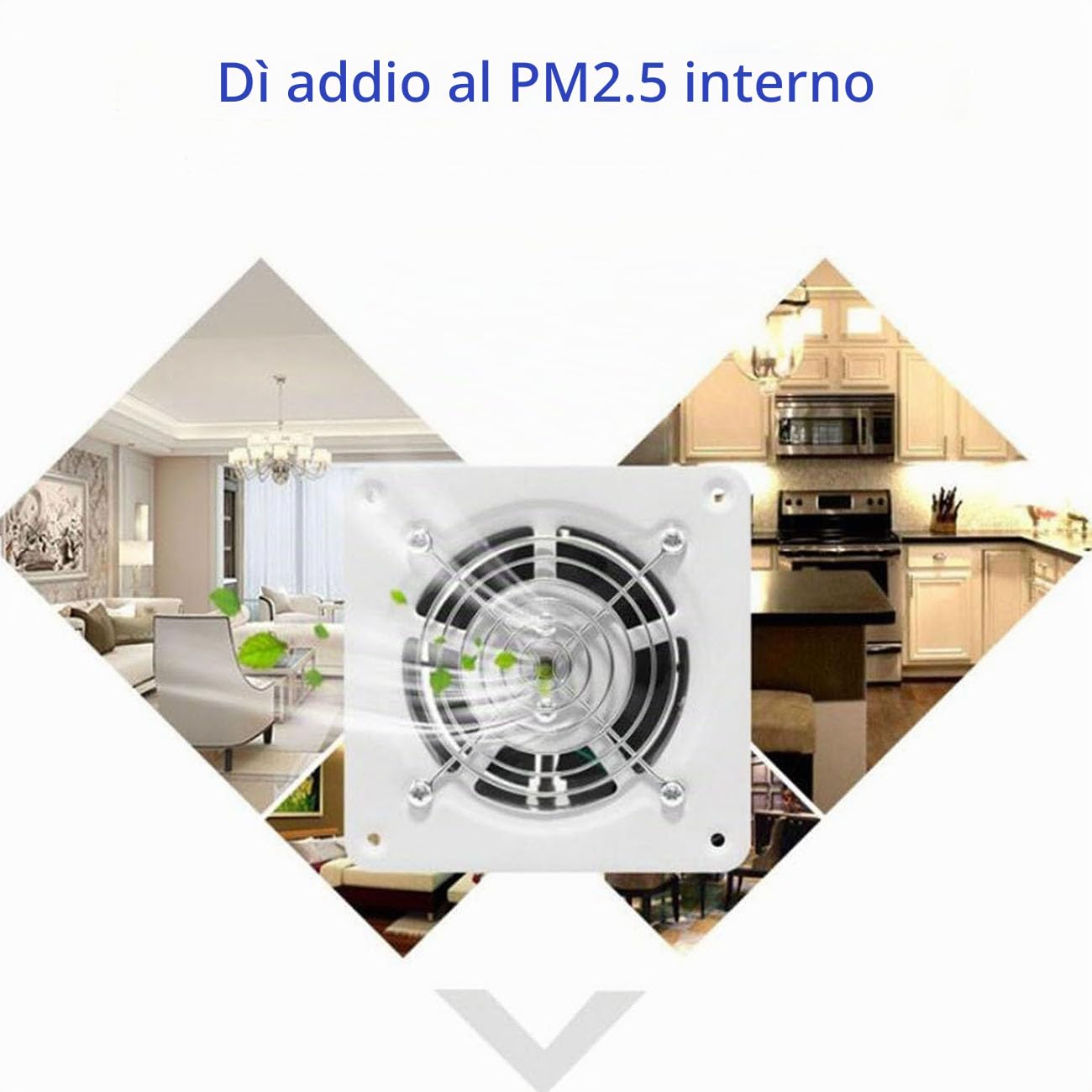 ICEMOB Estrattore Aria 120Mm,Ventola Aspirazione Cucina 450 M³/H,Aspiratore Bagno con Valvola di Ritegno,Griglia Metallica,per Corridoio/Ufficio/Lavanderia/Negozio
