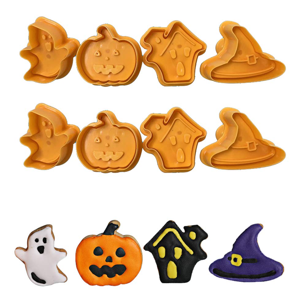 Amazon | Luckycivia 8ピース ハロウィン クッキーカッターセット