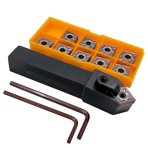 1 soporte para herramientas de torneado MCSNL1616H12 + 10 piezas CNMG120408-MA VP15TF inserto de carburo herramienta de puntas de torneado