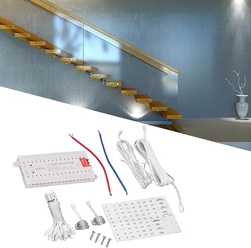 DC12V24V Luz LED Cuerpo Humano Kit de Inducción Smart Escalera Paso Luz Sensor Controlador