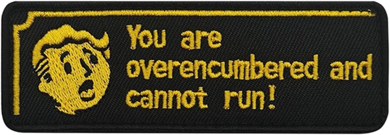 Inspirational Phrase Embroidered Patch, Yellow, 3.5 x 1.38 Inches