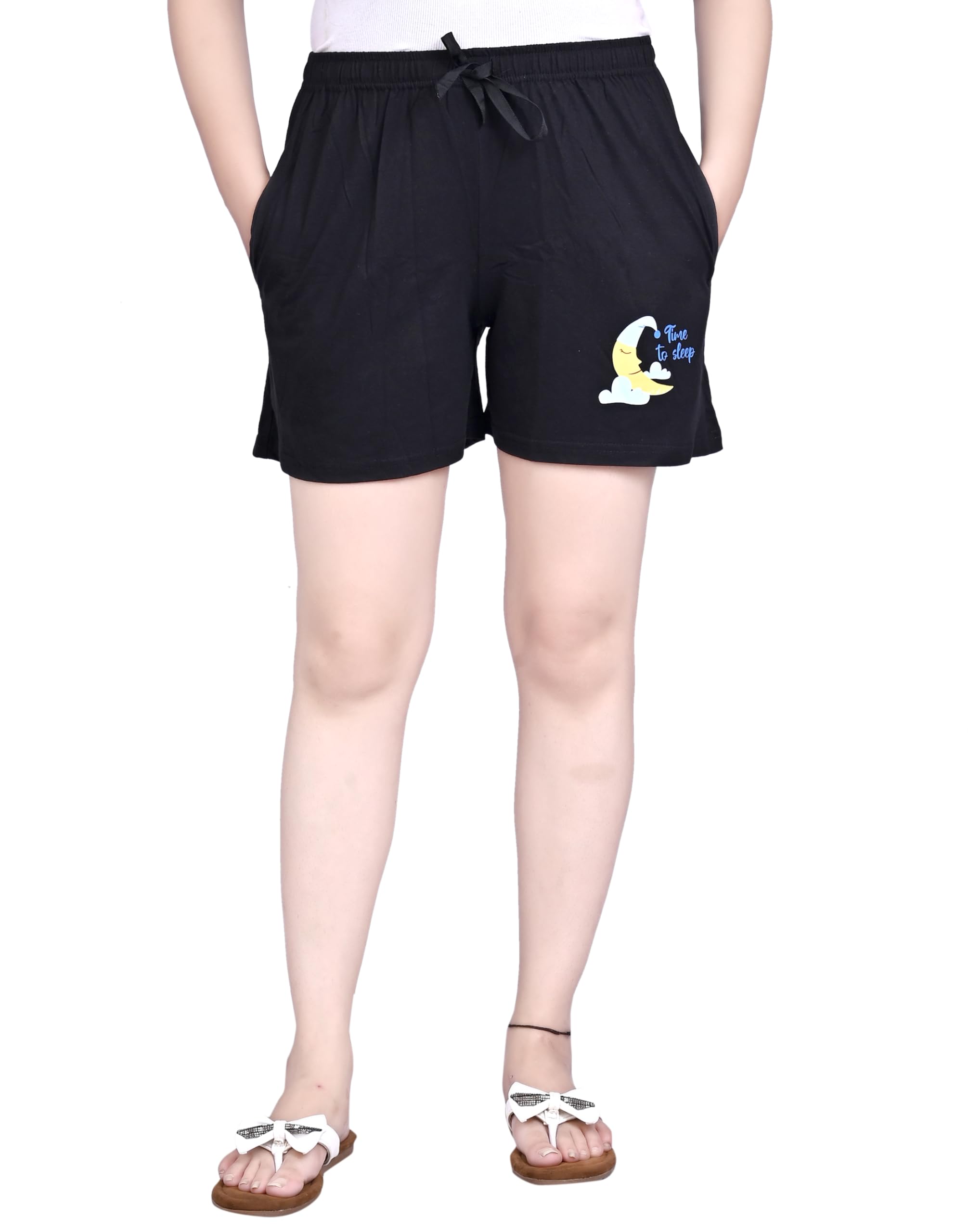 CUSHEERegular Shorts Nikker Relaxed Fit Printed Pack of 1pcs for Women's & Girl's