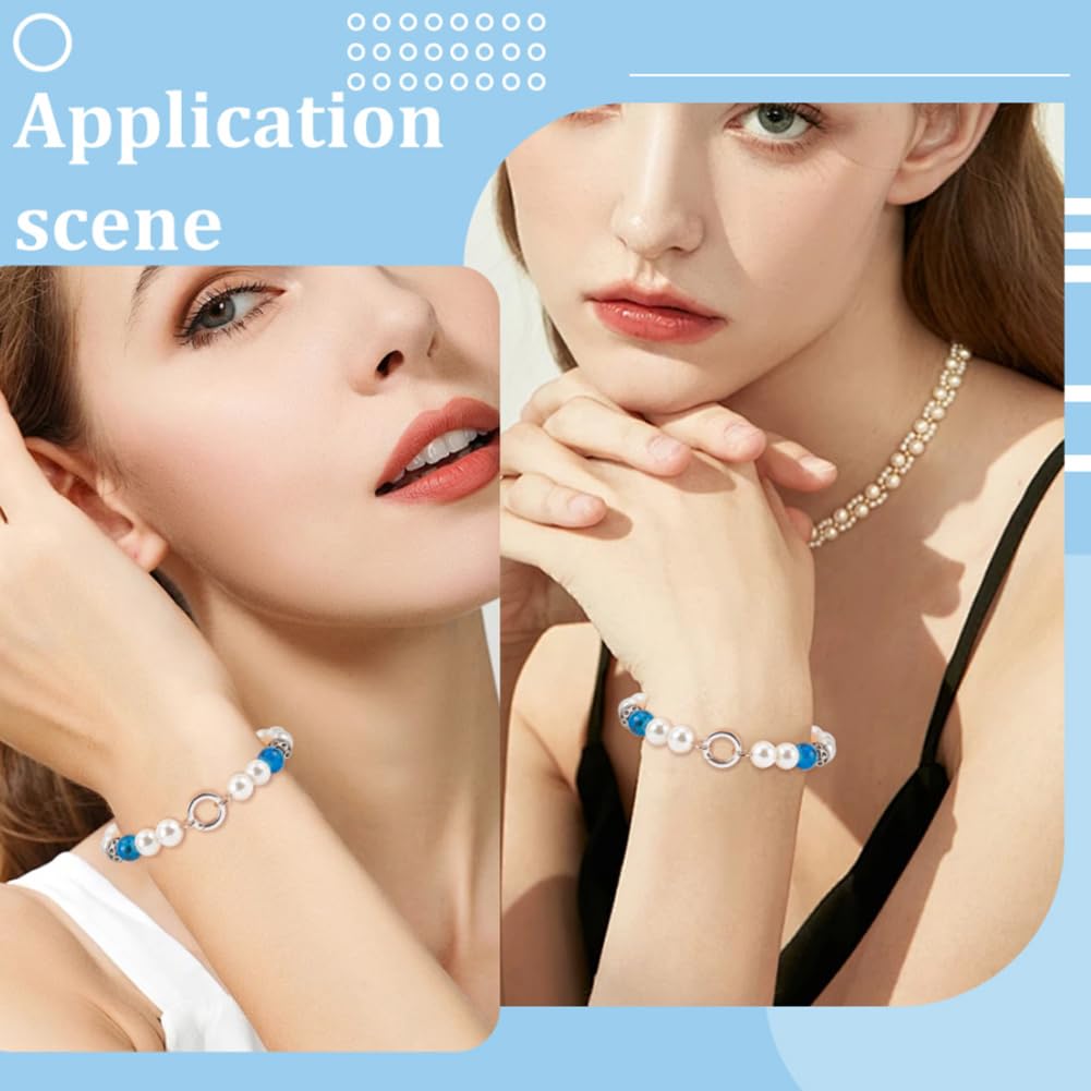 SUNNYCLUE 1 scatola di 2 anelli a molla in argento Sterling 925 per cancelli, clip per bracciali, collane, chiusure a moschettone, chiusure a scatto, per la creazione di gioielli, accessori fai da te