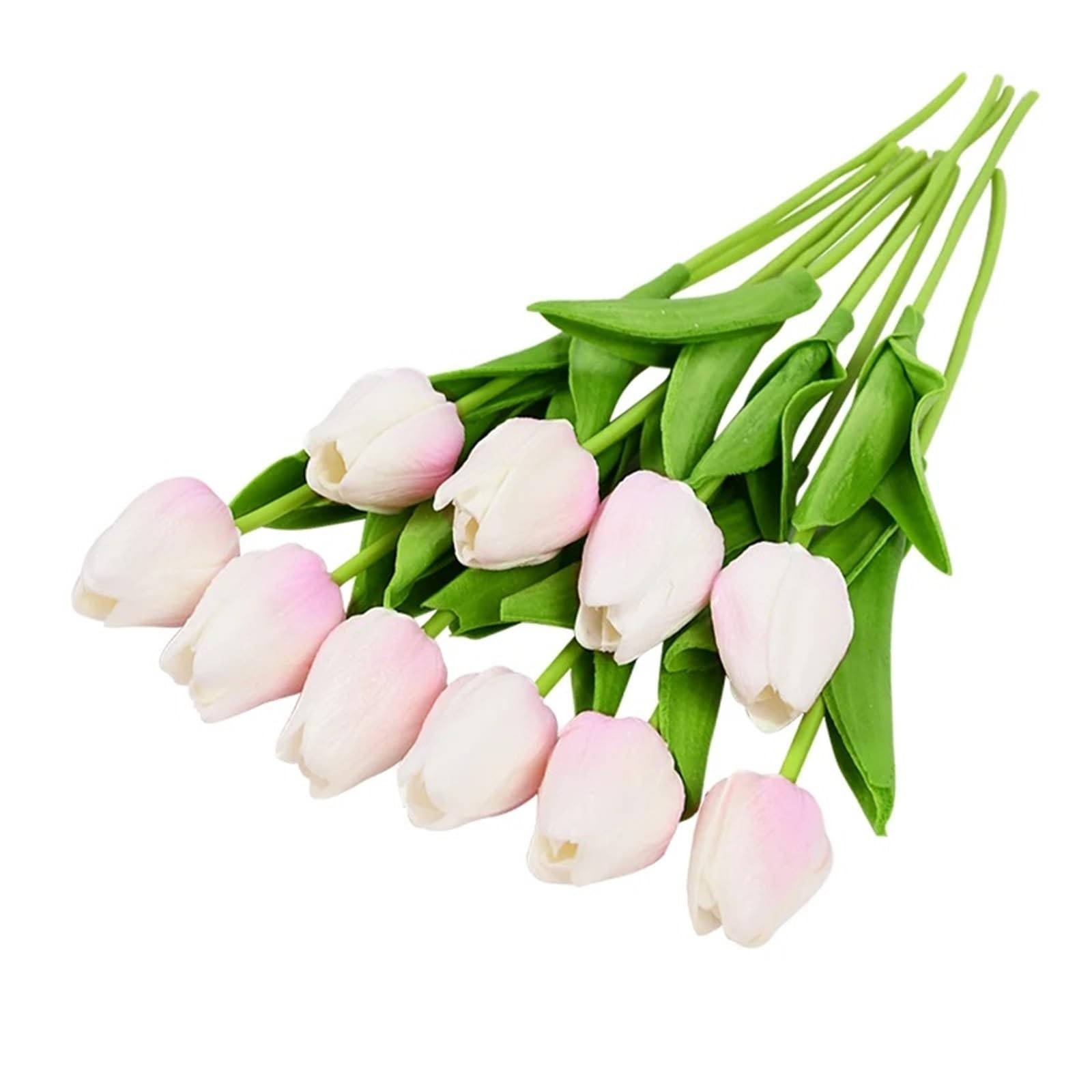 LuoAXINN Artificial Flower Branches 10 PCS Tulip Artificial Flower Real Touch Bouquet Fake For Wedding Decoration Flowers Home Garden Decor(Color6)