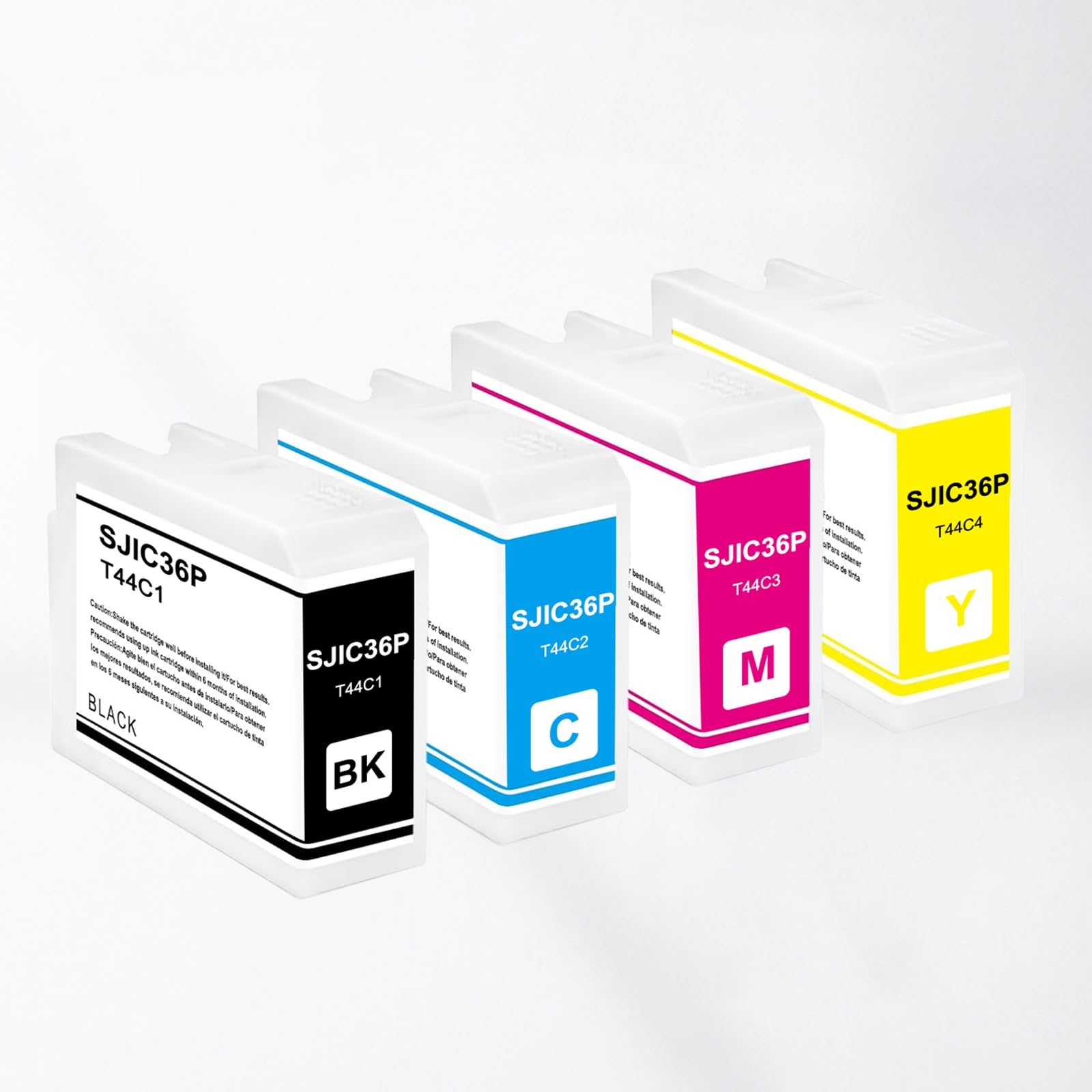 SJIC36P Cartucho de Tinta para epson SJIC36P SJIC36P-K SJIC36P-C SJIC36P-M SJIC36P-Y C13T44C440 C13T44C340 C13T44C240 Compatible para epson ColorWorks C6000 C6500 (Negro Amarillo Cian Magenta)