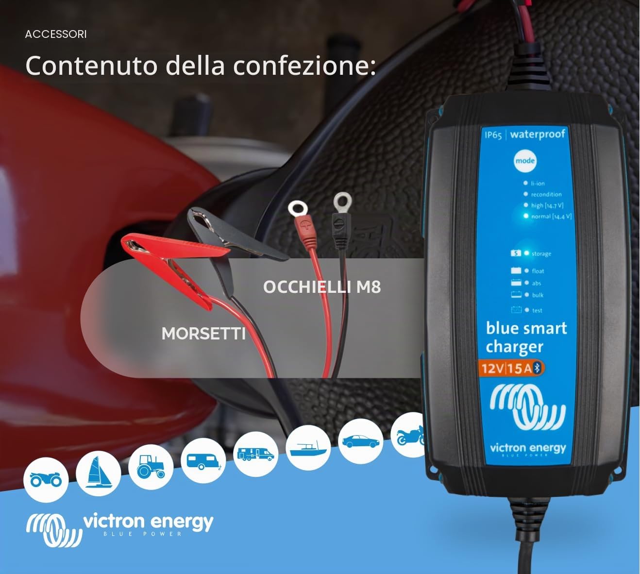 Victron BlueSmart 4A 12V Caricabatterie IP65