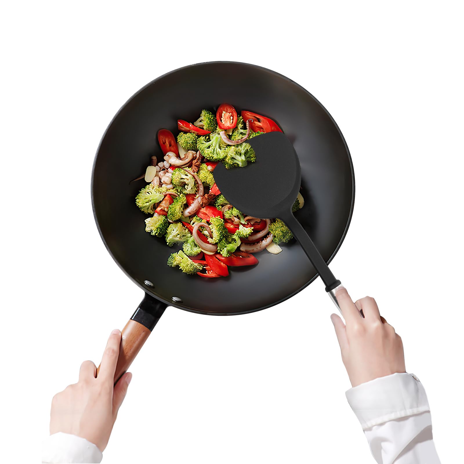 Juego de utensilios de cocina, juego de utensilios de cocina, juego completo de utensilios de cocina con 40 piezas, mangos ergonómicos y superficies resistentes a los arañazos, ideal para cocineros