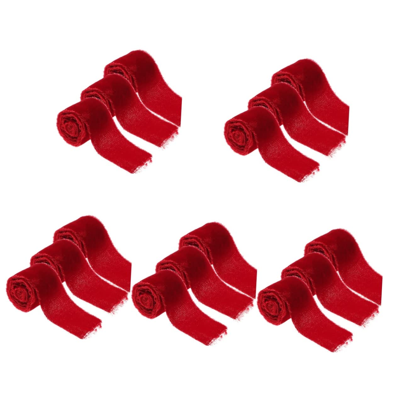 Ciieeo 5 Sets Bastelband Zum Verpacken Kreatives Hochzeitsband Leuchtende Farben Glatte Haptik Dekorativ Für Feiertage 3 Rollen X 5