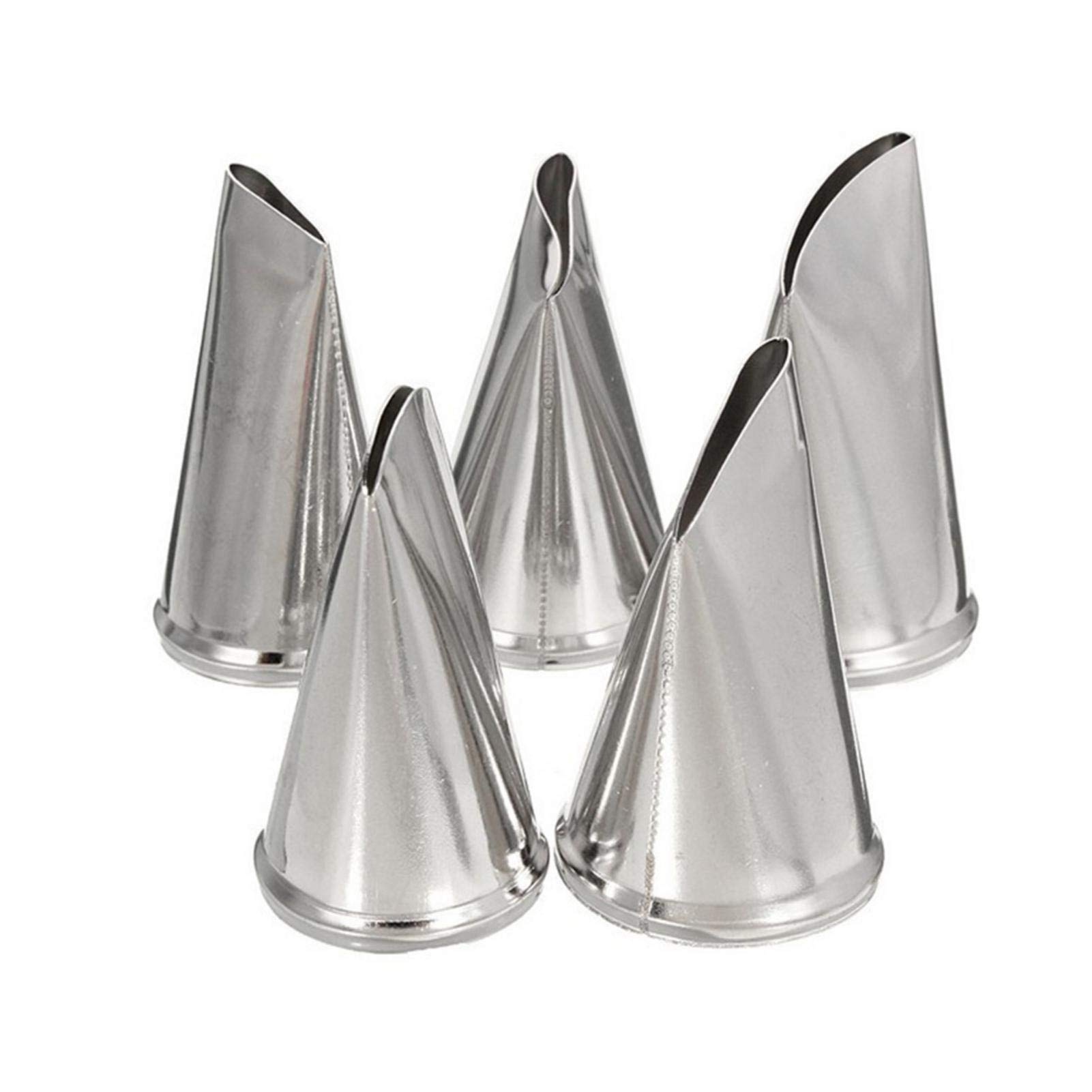 6-Piece Rosette Piping Tips Set – Stainless Steel Flower Decorating Nozzles For Cakes & Frosting