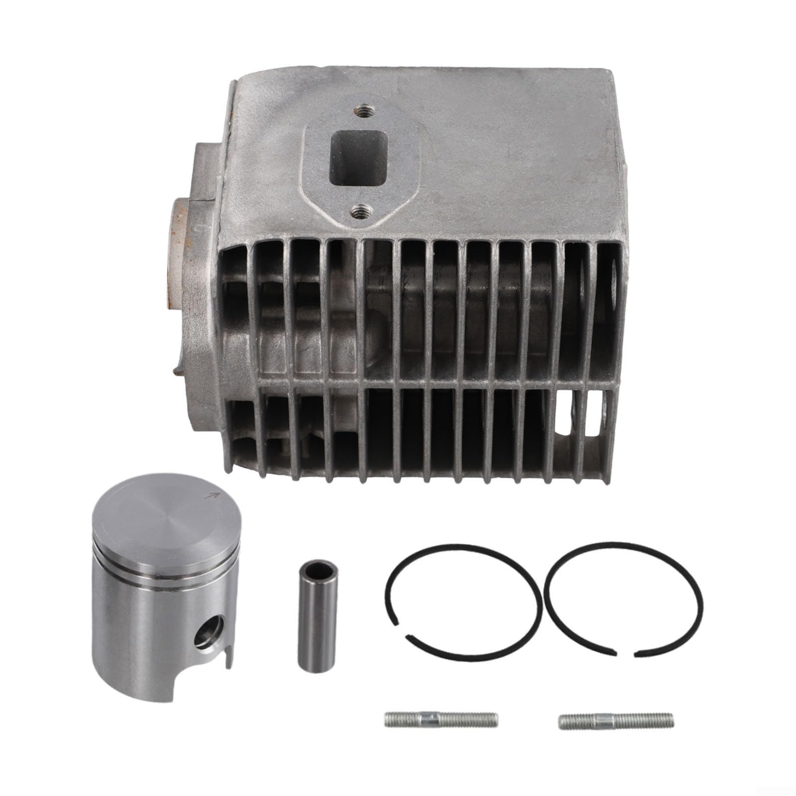 DAZZLEEX Kit de cilindro para Wacker Neuson Rammer BS45Y BS50-2 BS500 WM80 BS60 45 mm Pieza de repuesto de acero con anillos tornillos de pasador para reparación de motores compactadores