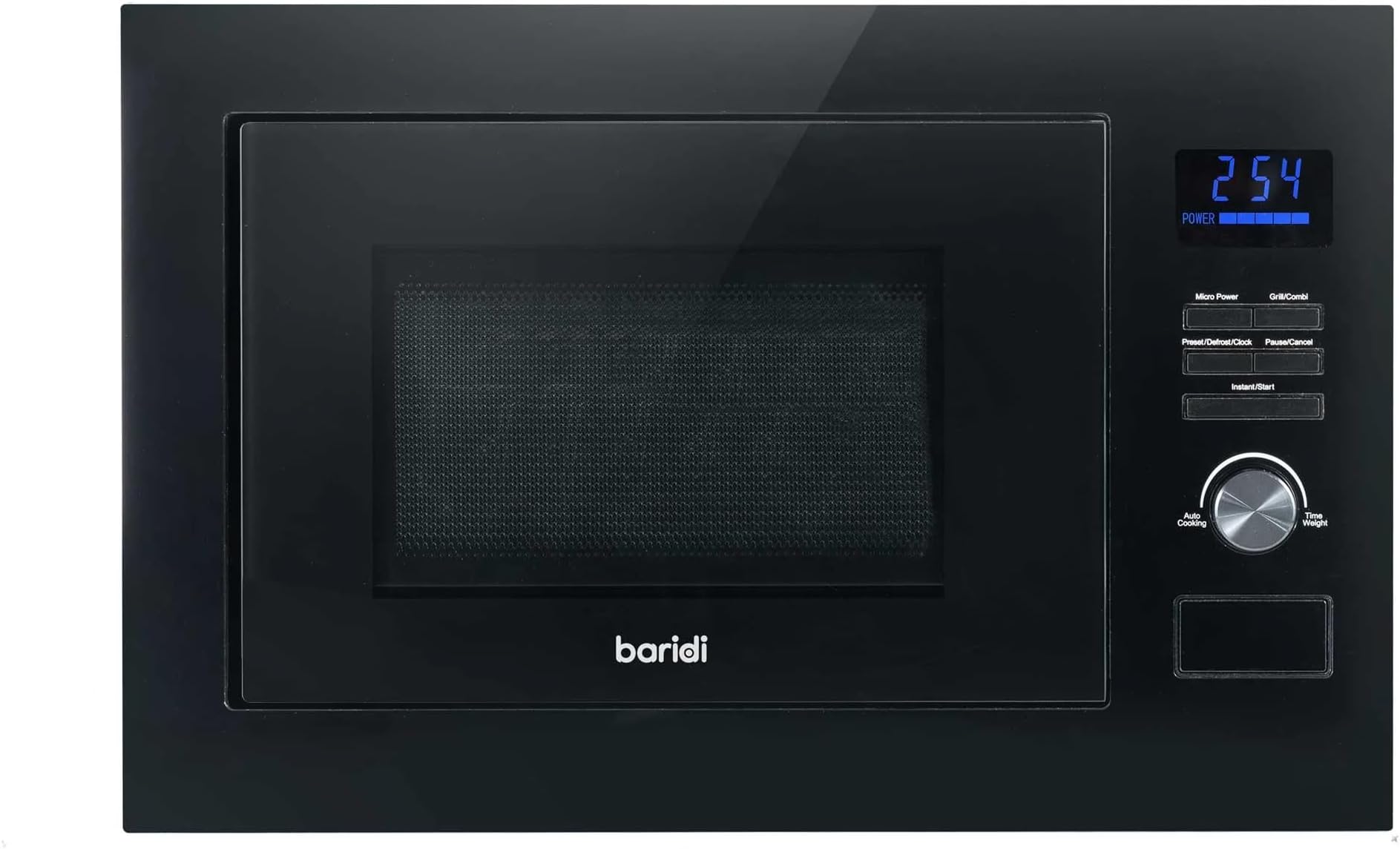 Baridi 25L Integrated Microwave Oven with Grill, 900W, Sensor Touch