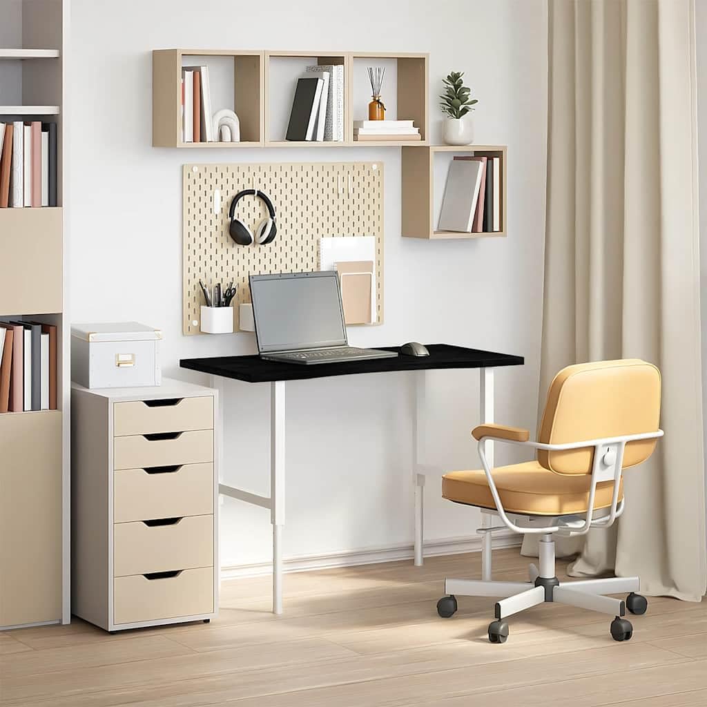 Generisch Piano da scrivania marrone scuro, 100 x 50 x 2,5 cm, in legno