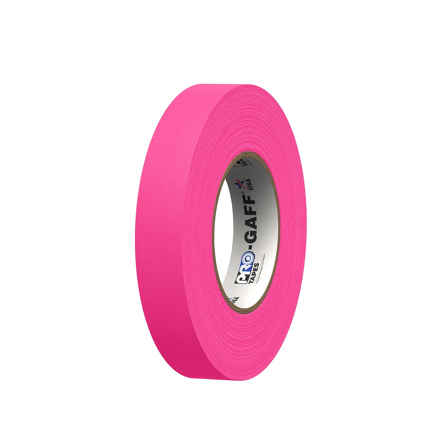 1" Pro Gaff Gaffers Tape 50 yards length fluorescent pink matte. Premium Heavy-Duty Gaffers Tape trusted by professional Gaffers. Made in the USA. Holds Tight, Easy to remove. (Pack of 48)