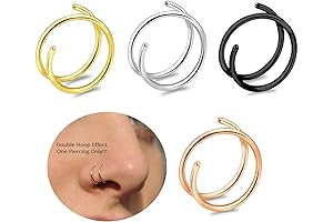 Snug Hoop Nose Ring for Single Piercing