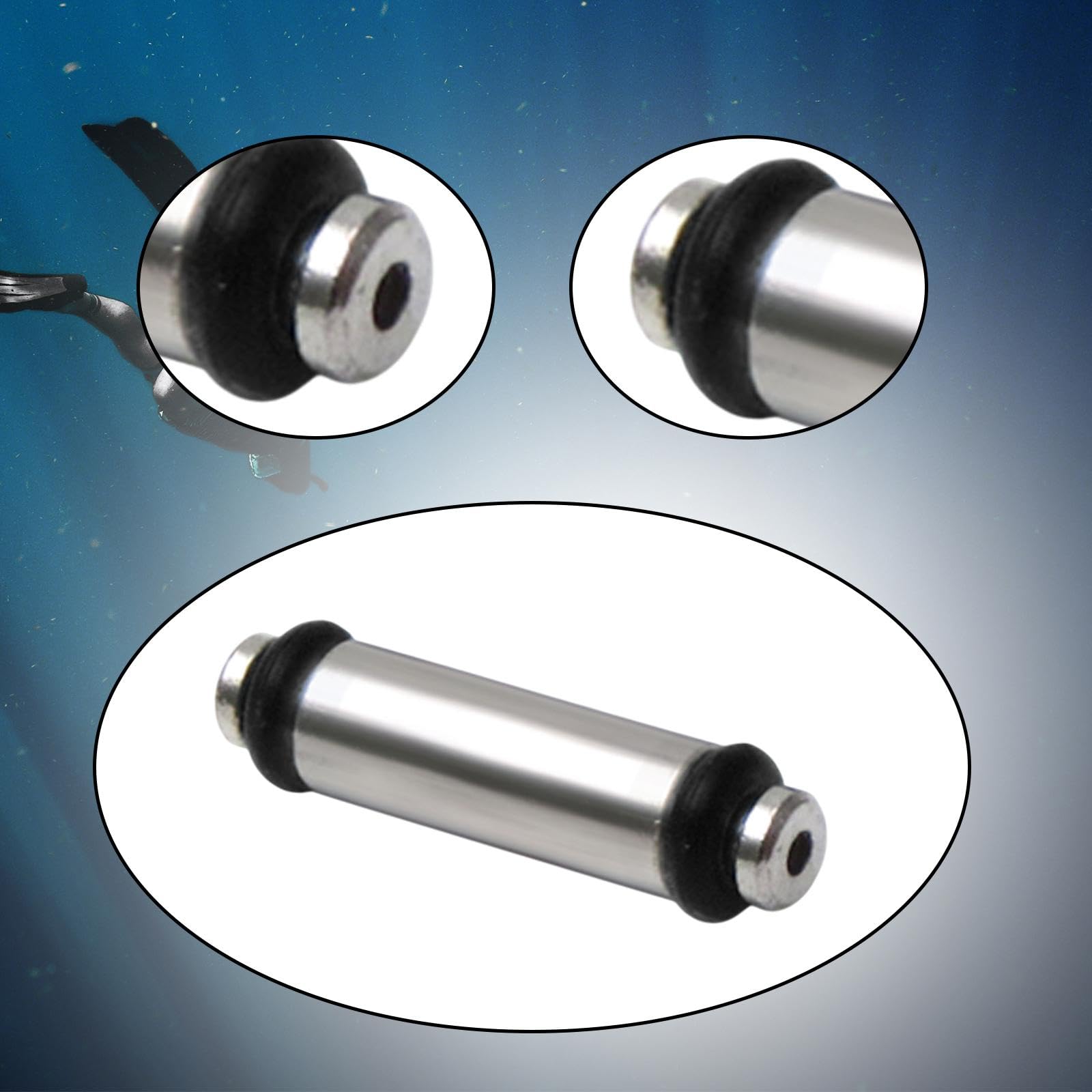 Menolana Scuba Diving Inflator Valve Core Repair,Maintenance Parts,Replacement,Lightweight Pressure Hose Adapter Equipment for Sports, Black