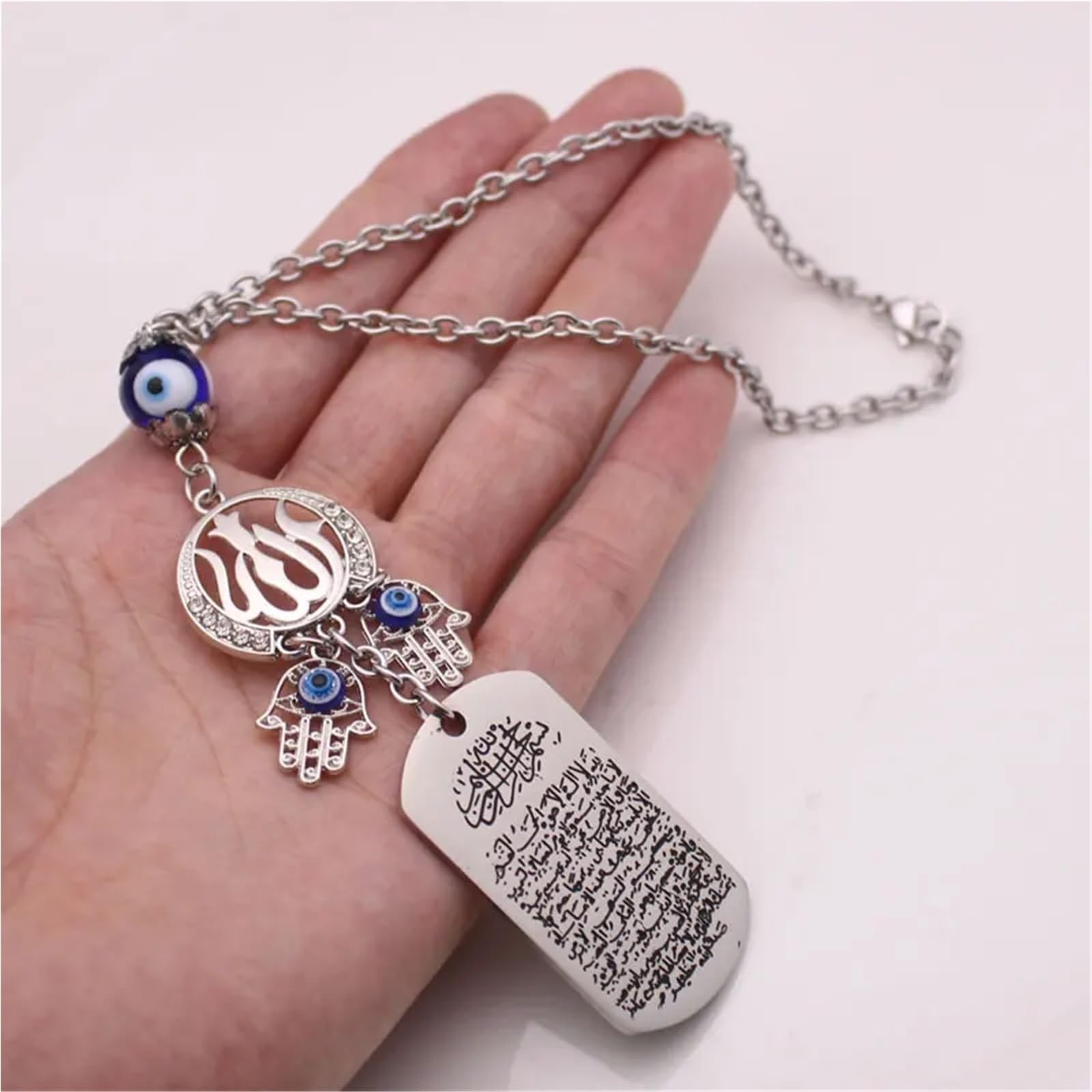 AYATUL KURSI Allah Car Rear View Mirror Islam Muslim Car Pendant Hanging