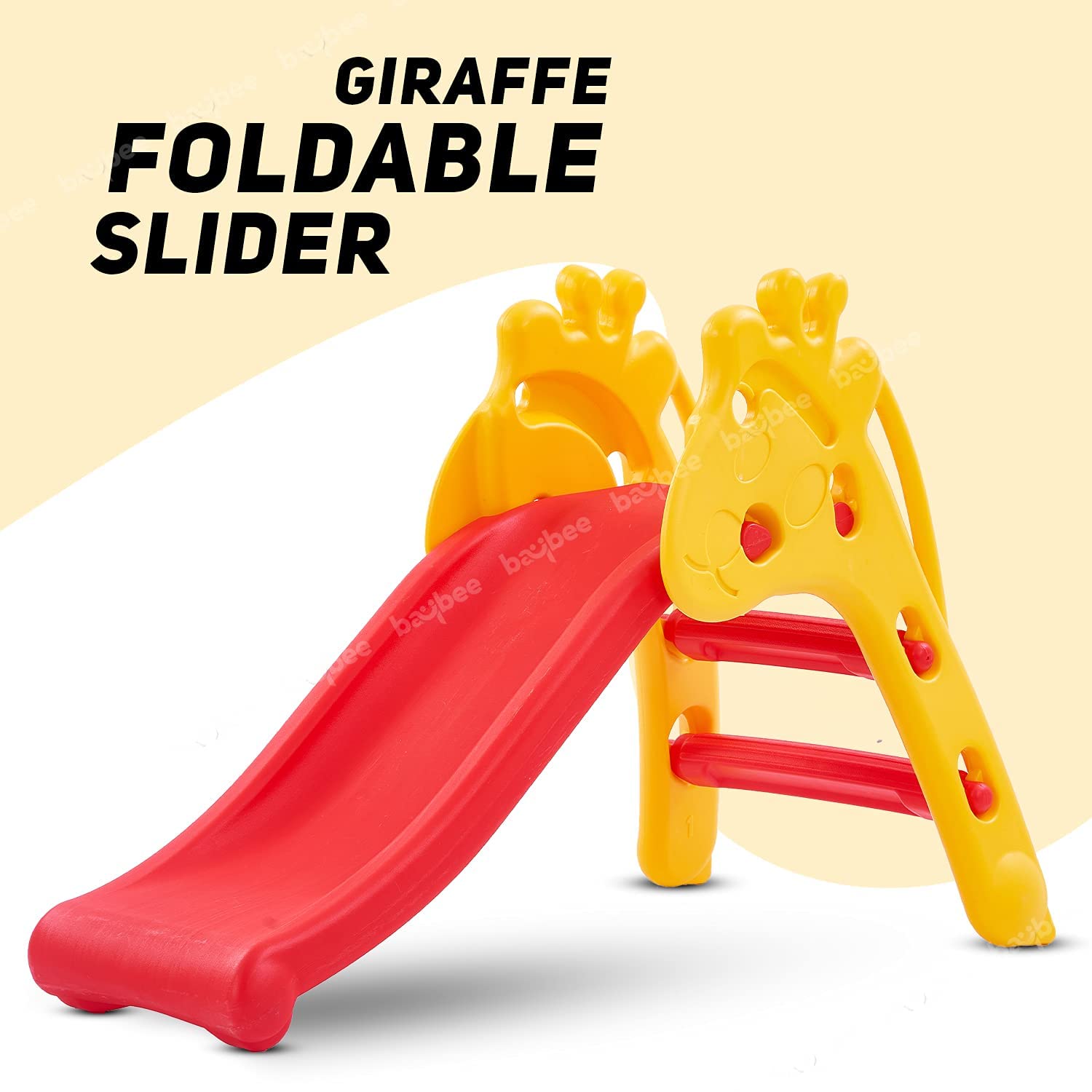 Baybee Baby Slides for Kids | Perfect Garden Sliding for Babies with Climbing & Antislip Steps | Baby Play Area Indoor Setup | Freestanding Outdoor Slider for Kids 2 to 5 Years (Giraffe) 1