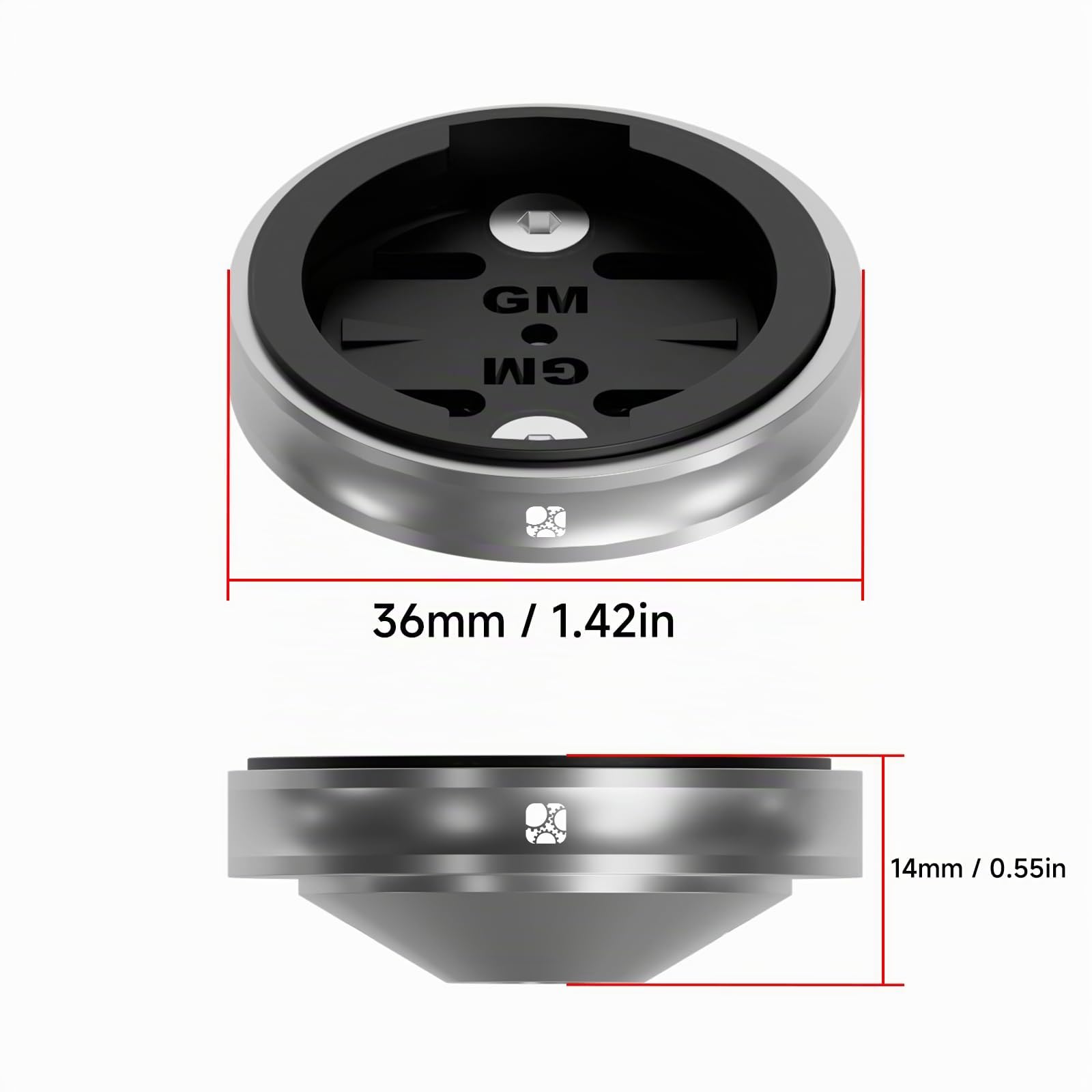 Supporto per computer per Garmin Edge Explore, in lega di alluminio leggero, compatibile con Bryton, Wahoo e CATEYE, grigio