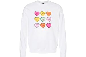 Cute Hearts Be Mine Light Pink Valentine's Day Sweatshirt