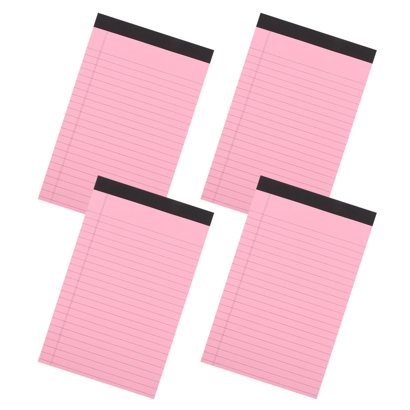 Legal Pad A5 Rosso in Carta 4 Pezzi, Lined Notepad | Quadernoni, Taccuino Appunti, Blocchi per Scrivere, Quaderni Appunti, Decorazioni Scuola