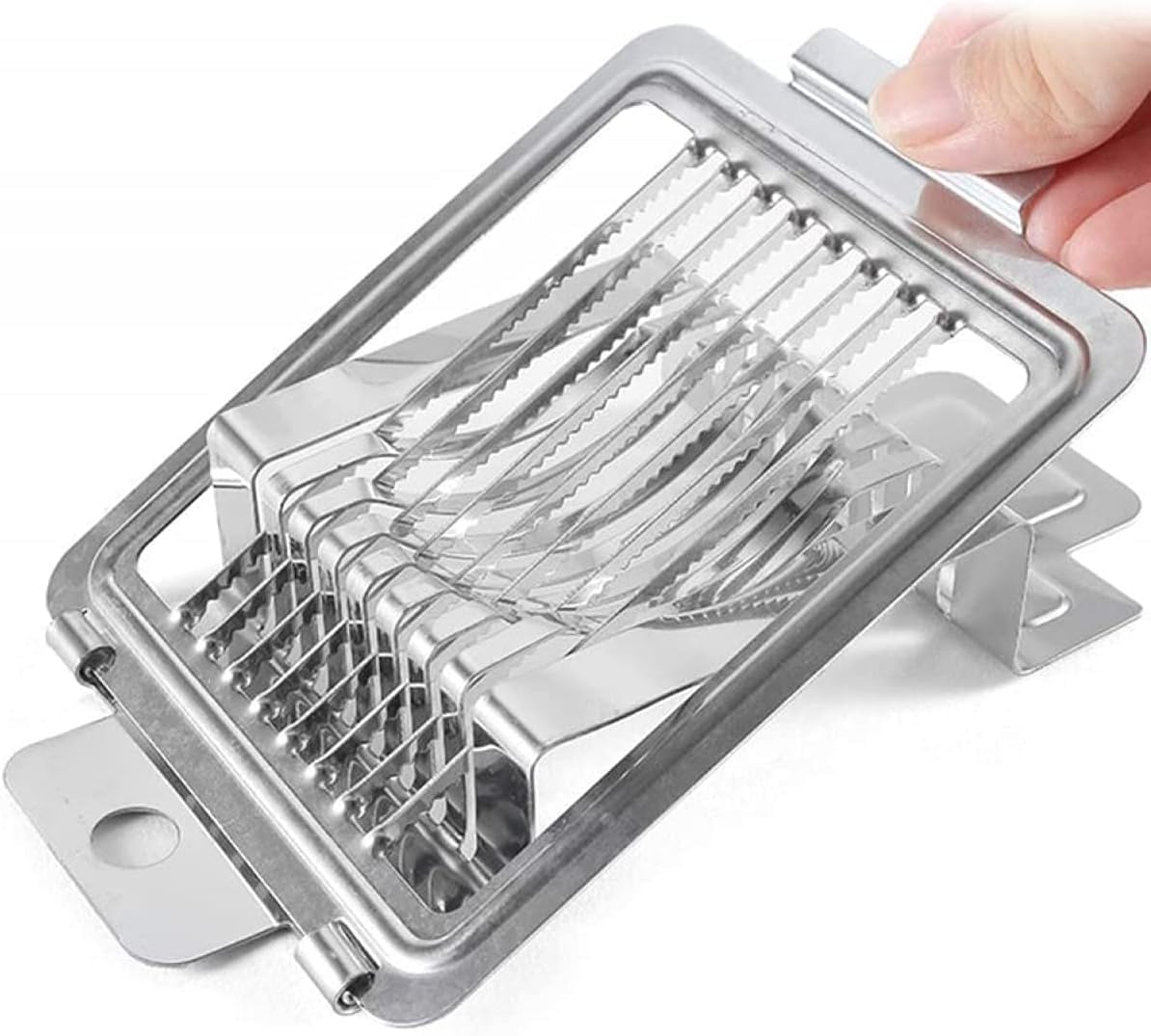 Eierschneider Eierteiler Aus Edelstahl, Eierschneider 2 In 1 Scheiben Und Wedges Küchengeräte Für Eier, Eierteiler, Geeignet Für Die Gastronomie Profiküchen